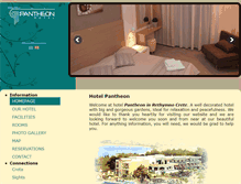 Tablet Screenshot of pantheon-hotel.gr